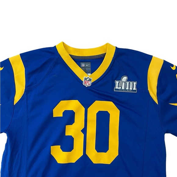 st louis los angeles rams todd gurley super bowl nike nfl football jersey shirt - Picture 4 of 9